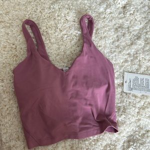 NWT size 2 lulu align tank purple